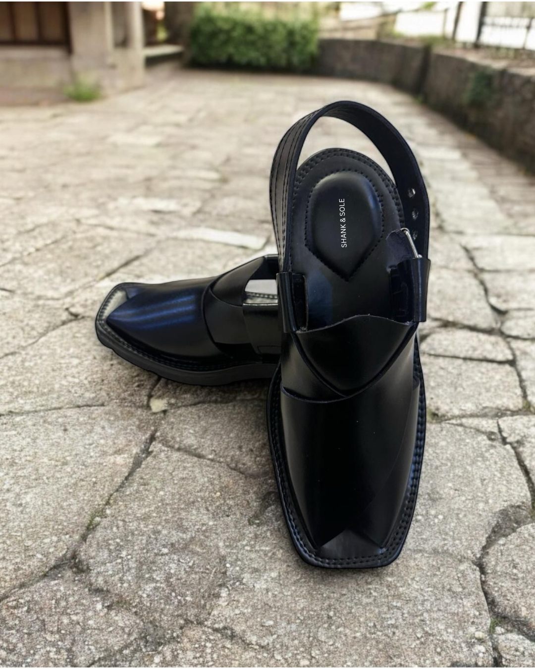 Luxury Kaptan chappal - 804 Black